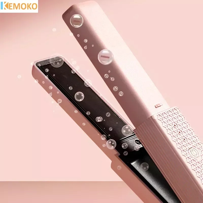 

USB Hair Straightener Cordless Hair Straightener Mini Ceramic Curling Iron Thermostatic Portable Travel Flat Iron