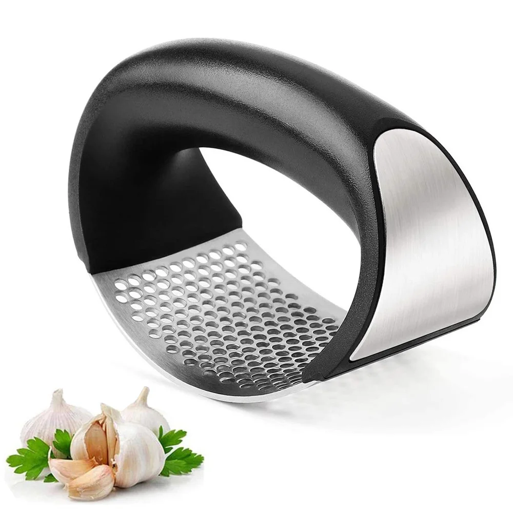 

Multi-function Grinding Slicer Stainless Steel Garlic Mincer Ginger Press Hand Held Kitchen Rolling Crusher Vegetable Tool