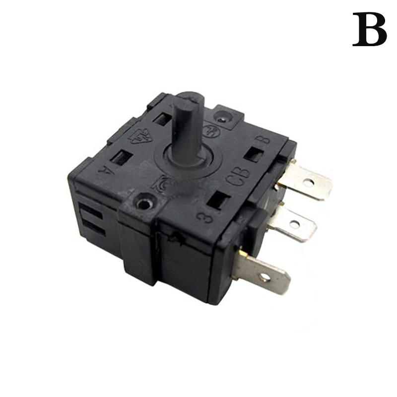 Пластиковый поворотный переключатель 3/5 контактов 2/4 позиции 250В 16А