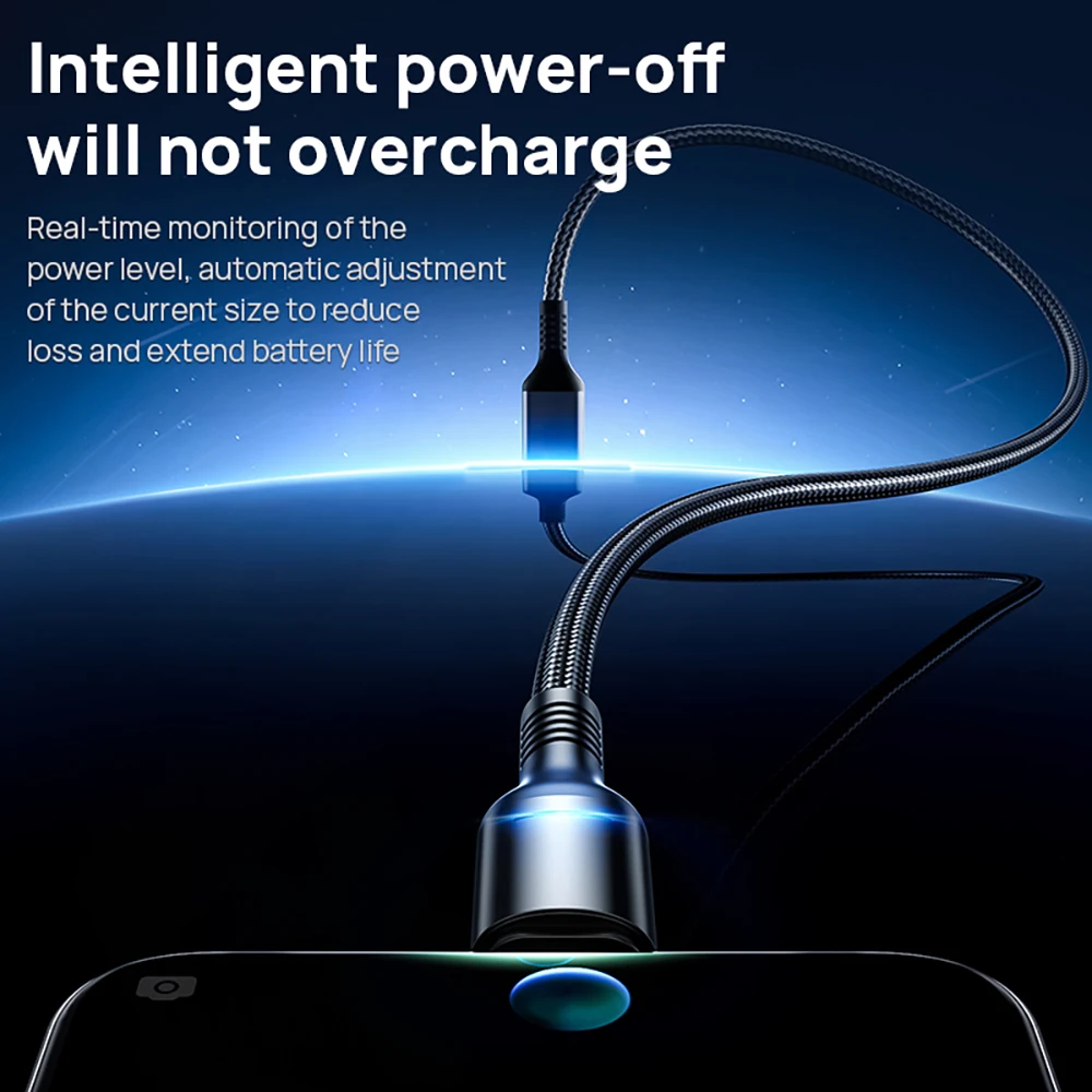 USB-C 100 Вт 6 А кабель для быстрой зарядки с интеллектуальным автоматическим