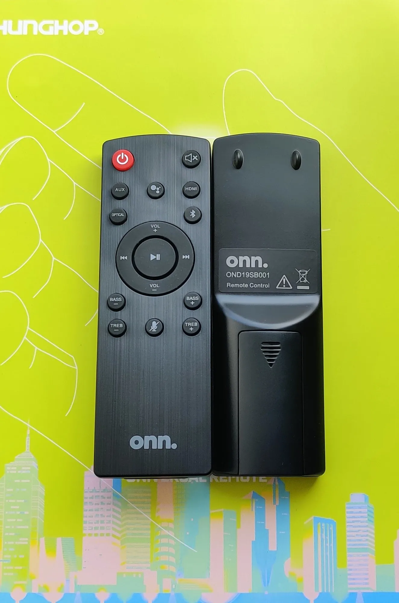 

Оригинальный пульт дистанционного управления OND19SB001 для системы ONN TV SOUNDBAR