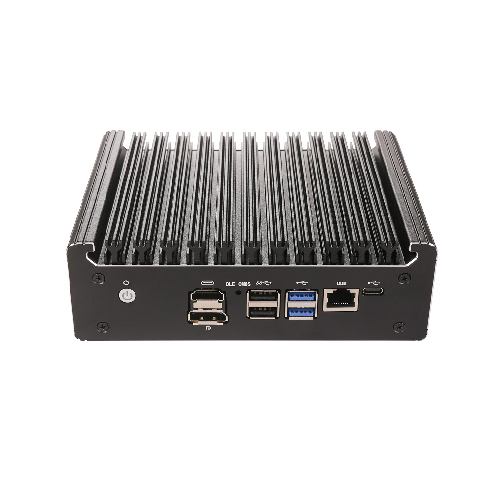 HUNSN устройство микро брандмауэра мини-ПК pFsense Mikrotik Intel N100 RS53 OPNsense VPN роутер ПК AES-NI