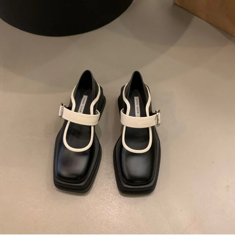 

Женские босоножки из искусственной кожи, на платформе, с квадратным носком