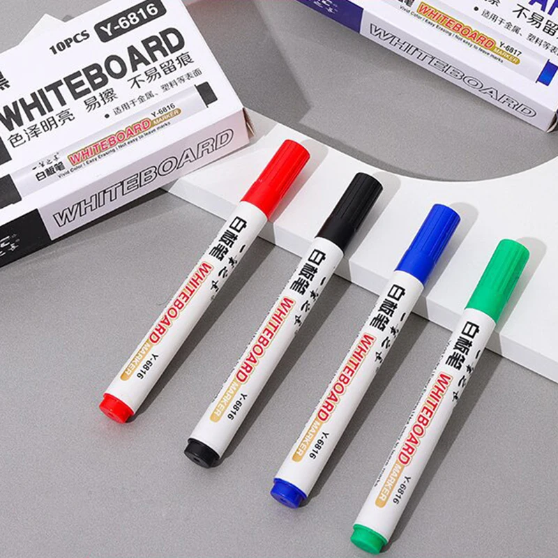 

1/4/8pcs Colorful Whiteboard Pen Black White Board Markers School Supplies Children's Drawing Pen Escola Office Supplies