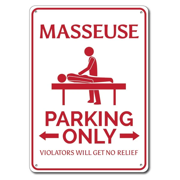 

Masseuse Parking Sign Metal Tin Sign Metal Sign,Masseuse Gift, Masseuse Decor, Masseuse Sign, Massage Sign, Massage Gift, 1