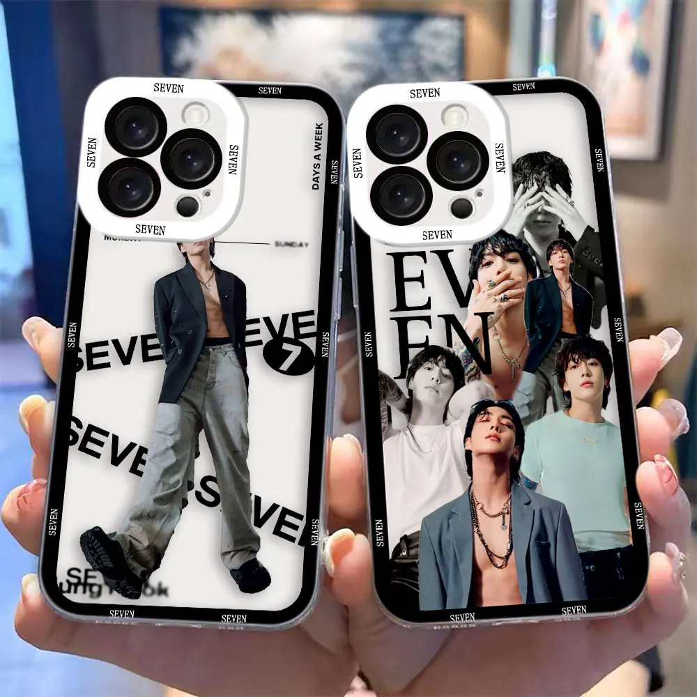 Фото Чехол для телефона S-Seven Gold J-Jungkook J-Jeon Clear для Samsung A03S A04 A05 A05S A06 A7 A12 A13 A14 A15 A16 NOTE 10 20 ULTRA №3