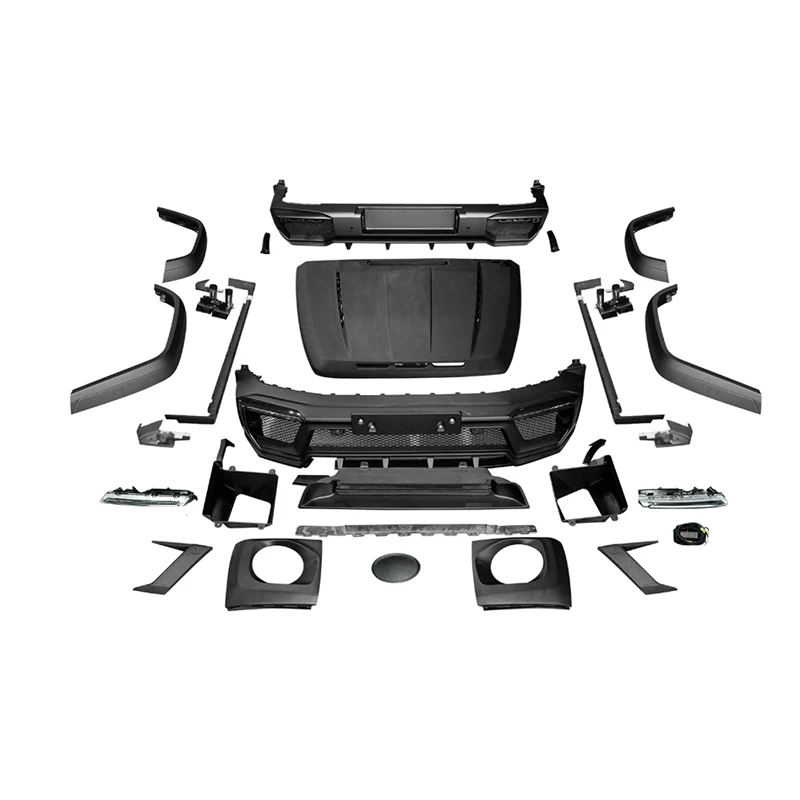 G Wagon W464 W463A G63 Blade II Wide Body Kit Facelift Car Body Trim Parts Hood Bumpers Headlight Covers Fenders