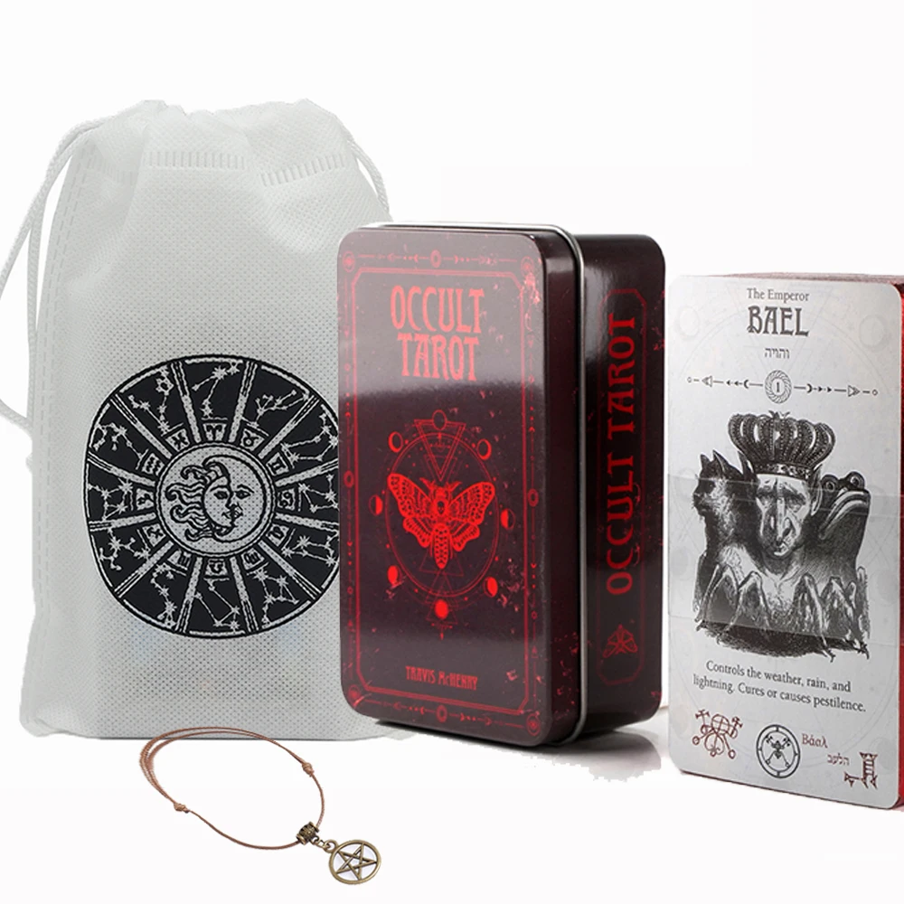 Новая высококачественная железная коробка Карта Таро мультиплеерская