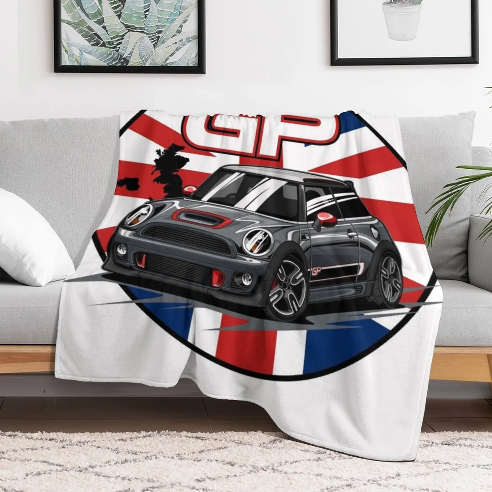 Британский автомобиль Mini Cooper JCW GP плед одеяло одеяла палочки волос постельное
