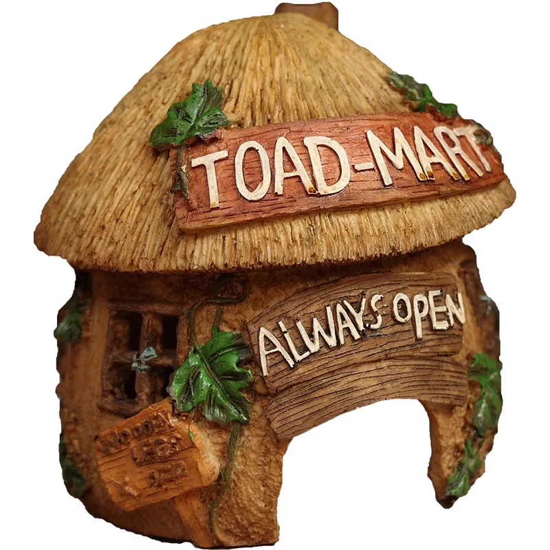 Сказочное украшение из смолы в виде грибов травы дома сада балкона ручная