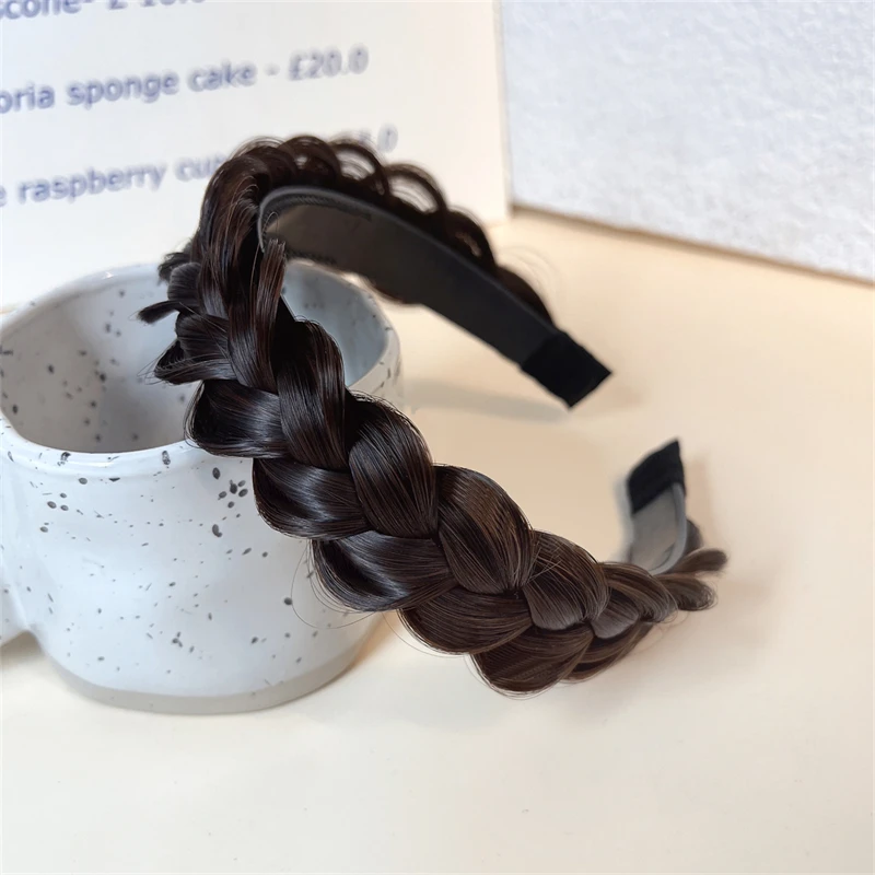 Плетеная повязка на голову Fishbone корейский стиль 2021 Нескользящие аксессуары для