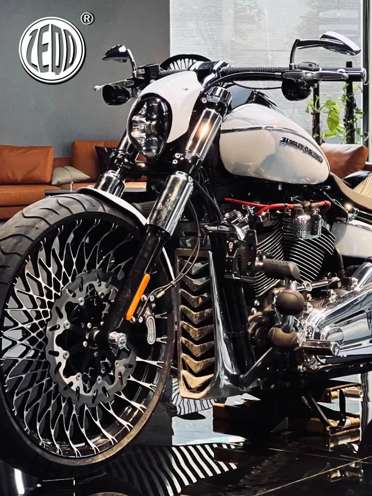 Фото Защитный кожух-обтекатель для мотоциклов Harley Softail Fat Boy Heritage Street Bob Street Glide Breakout, модифицированный, 18-25 г.в. №1