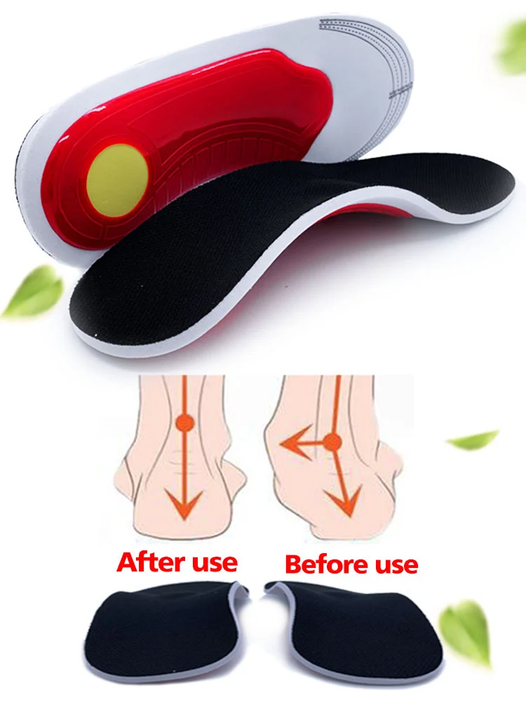 

Orthopedic Insoles for Sneakers High Arch Support Shock Absorption Breathable Flat Feet Running Foot Pads Shoe Soles Insole Sole