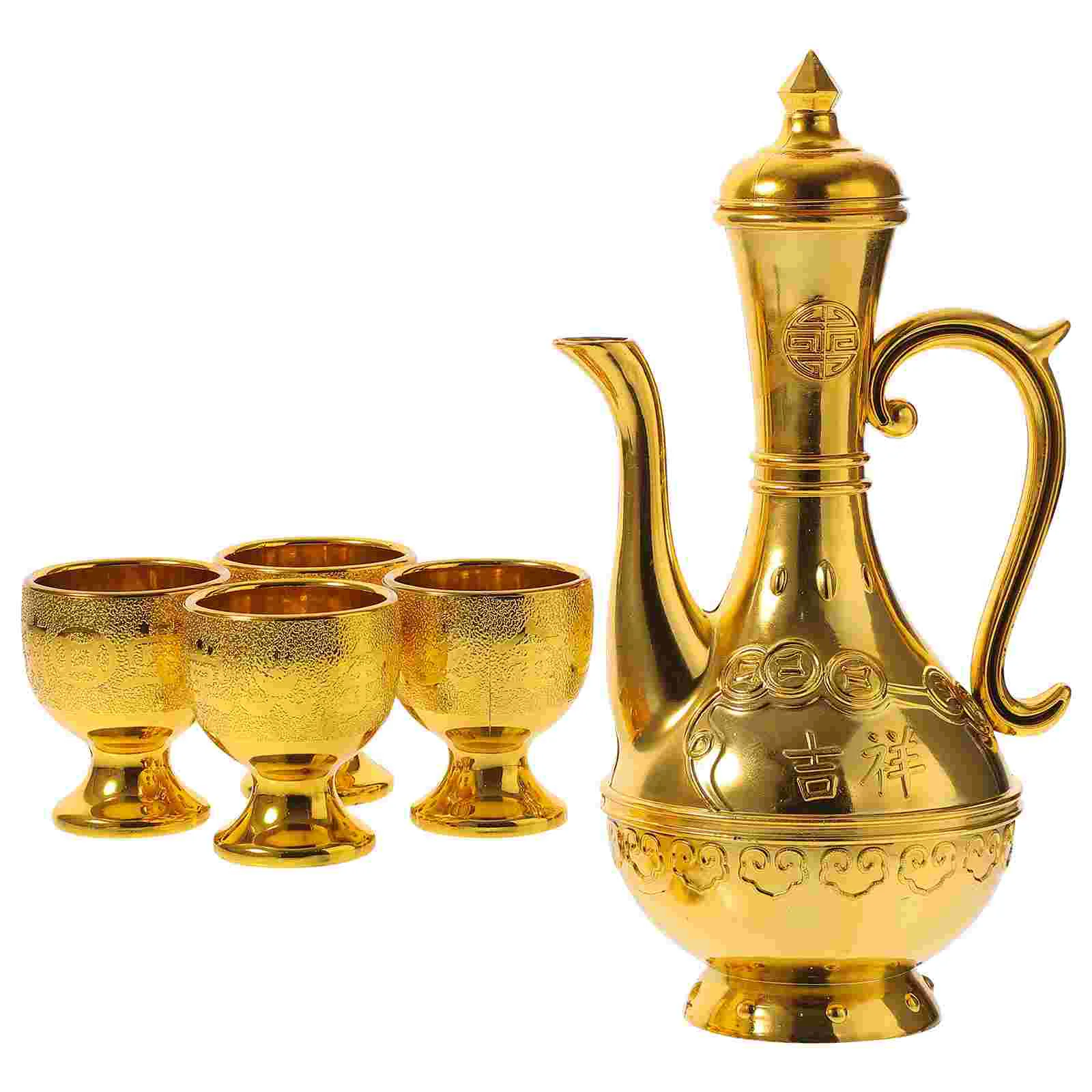 

Decorative Cup Offering Goblet Exquisite Kettle Desktop Ornament Classic Worship Temple Use