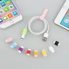 Милая Мини-защита для наушников, устройство для намотки кабеля, защита шнура, USB-органайзер для зарядного кабеля, защитный чехол для iPhone, Xiaomi, Huawei