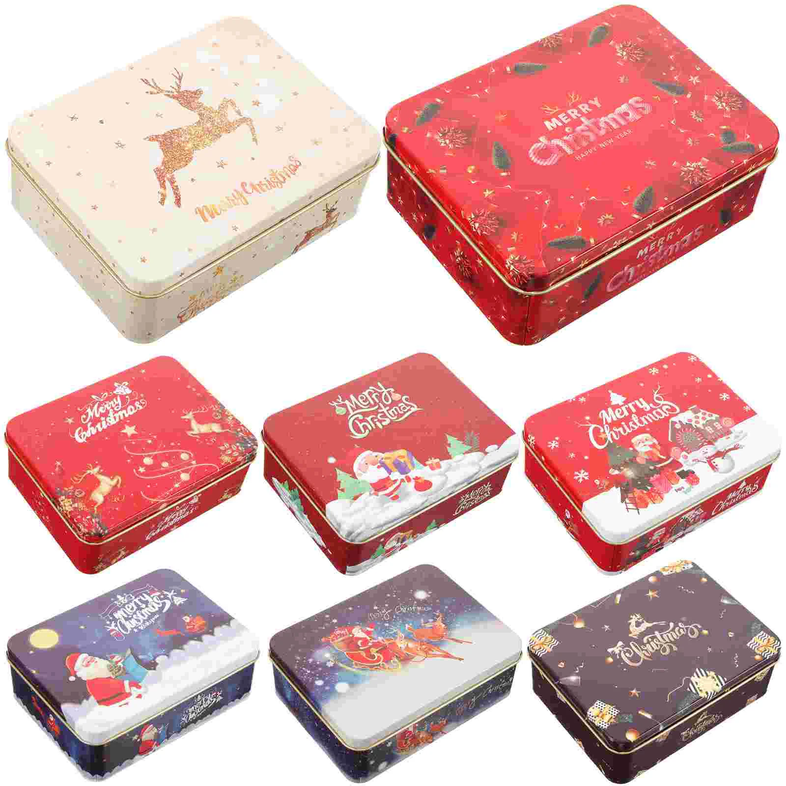 

Christmas Gift Card Tinplate Boxes Christmas Metal Gift Boxes Gift Boxes With Lids Tinning Card Box 12CM Blessing Card Box
