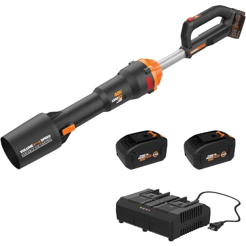 

40V PRO LEAFJET Cordless Leaf Blower Power Share with Brushless Motor - WG585 (Batteries & Charger Included)