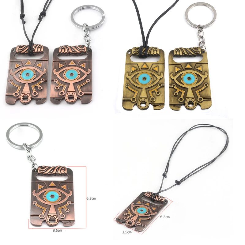 

Zeldas Game Keychains Zelda Breath of the Wild Triforce Cosplay Accessories Sky Sword Necklaces Pendants Key Rings Figure Gifts