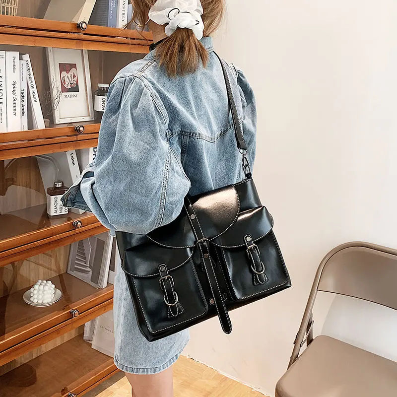 

Women‘s Bag Large capacity bag female messenger Single Shoulder Bag New fashion Vintage commuter computer bag Tote Bag
