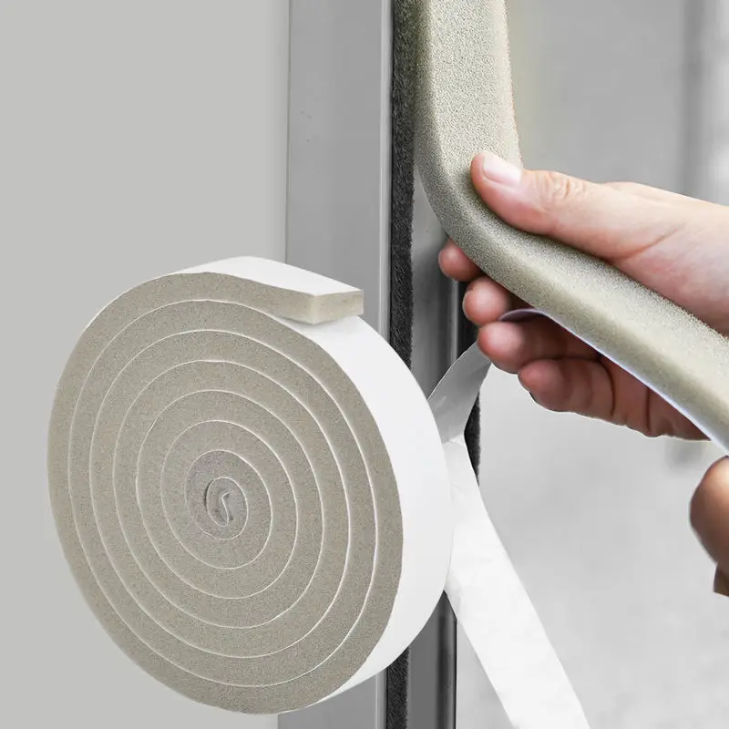 4M Window Sealing Strip Door Seam Sound Insulation Dust Proof Windproof Self-Adhesive Seal Strip For Doors And Sponge Bar