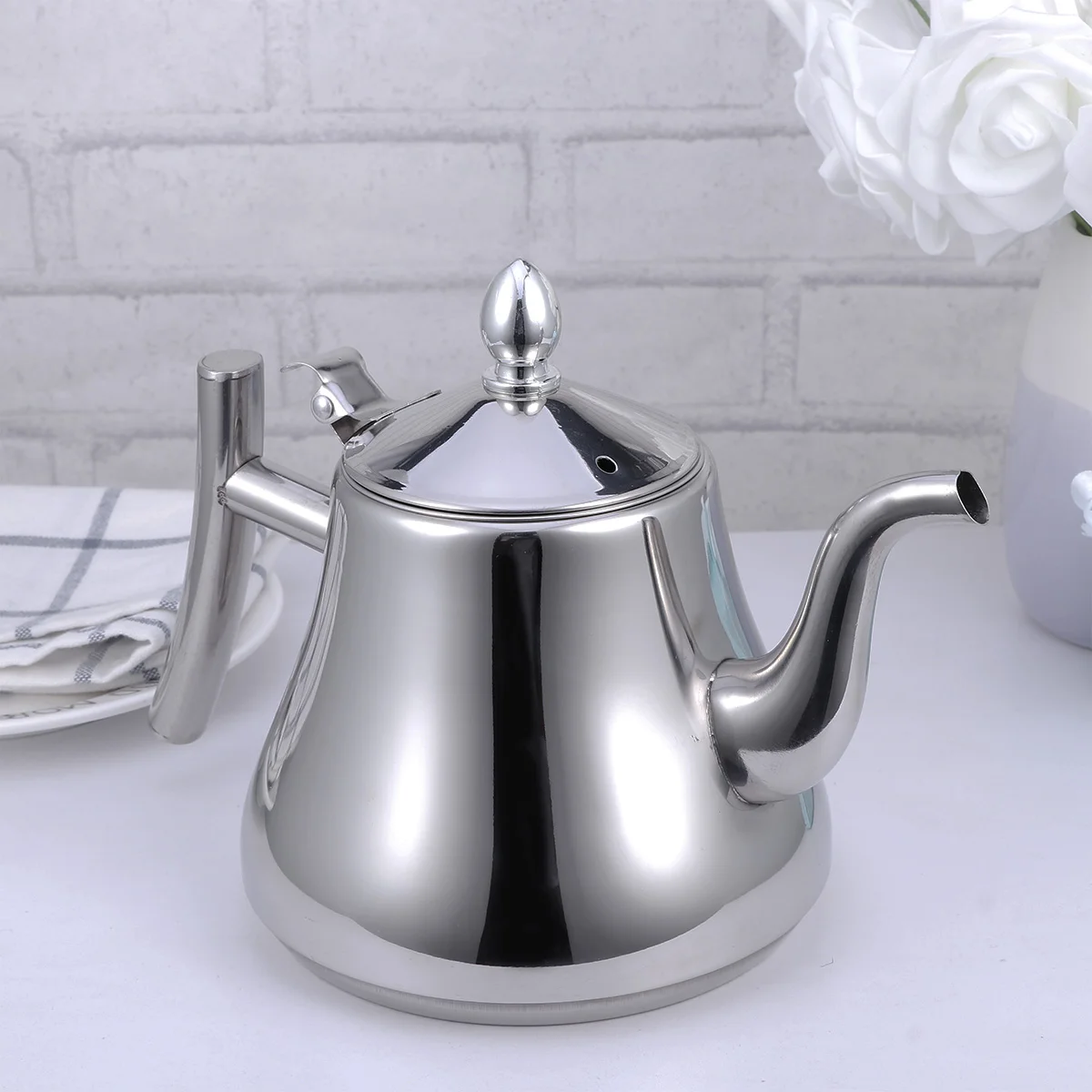 

Kettle Teapot Tea Whistling Pot Stainless Steel Stovetop Water Coffee Teakettle Boiling Boiler Infuserjapanese Insulated Alert