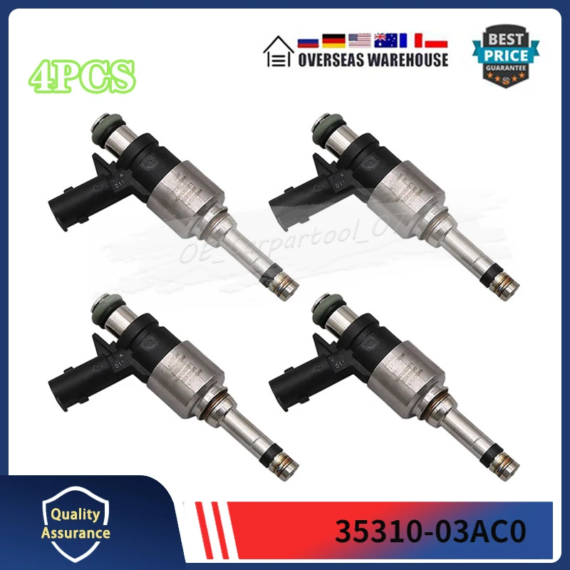 

35310-03AC0 3531003AC0 подходит для 2019-2020 Hyundai Elantra л набор из 4 топливных форсунок