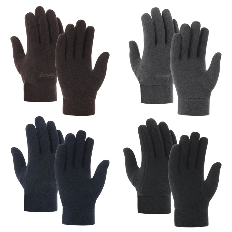 

Thermal Winter Gloves Outdoor Sports Running Motorcycle Fleece Gloves Thickened Warm Gloves Mittens Gift for Men