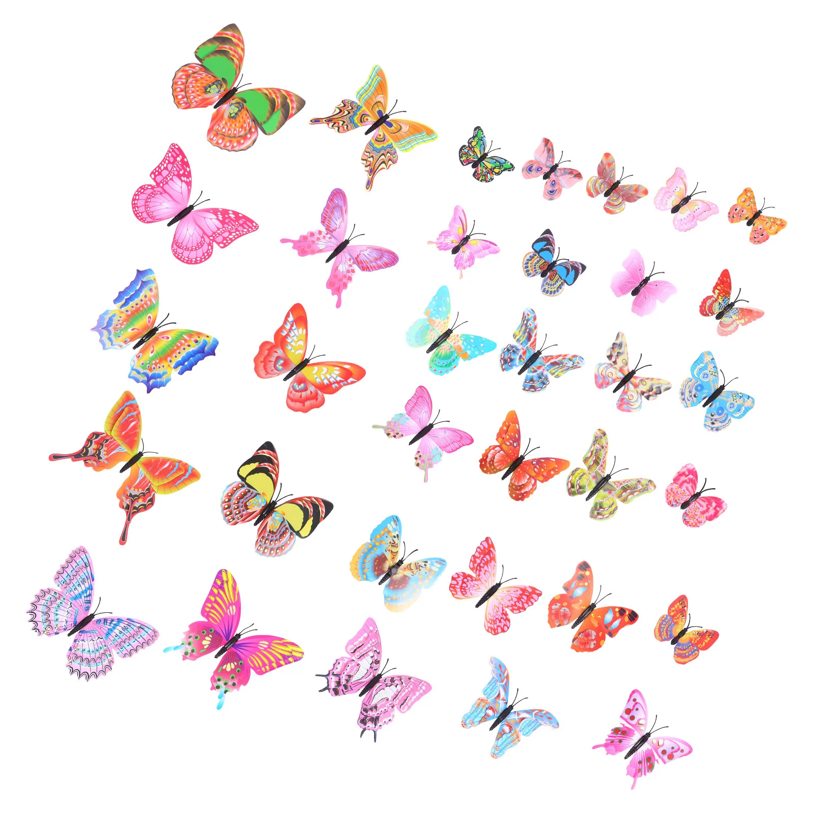 

Wall Decals Sticker 3D Decor Window Butterflies Garden Peel Stick Decoration Ornament Figures Fair Bird Room Girls Diy Home