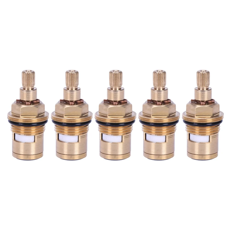

Hot SV-5 Pcs Replacement Brass Ceramic Disc Tap Valve Insert Gland Cartridge Quarter Turn