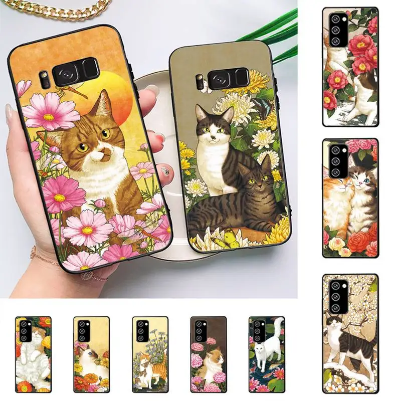

Funny Cartoon Cat Phone Case for Redmi 8 9 9A for Samsung J5 J6 Note9 for Huawei NOVA3E Mate20lite cover