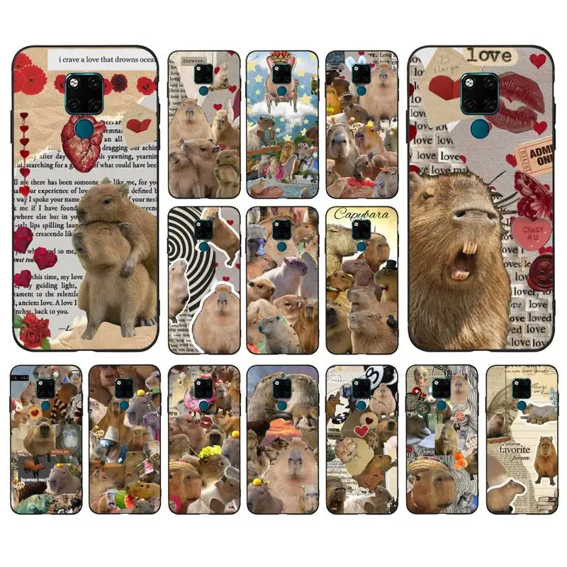 

Cute Cartoon Capybara Phone Case for Huawei Mate 20 10 9 40 30 lite pro X Nova 2 3i 7se
