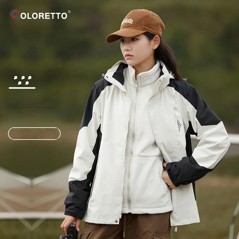 Ветрозащитная и водонепроницаемая Женская куртка на флисовой подкладке