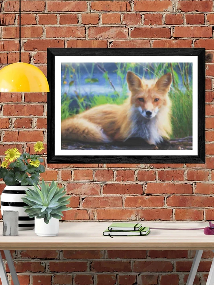 

DIY-5D Diamond Fox Splice Set Full Diamond Embroidery Mosaic Picture Closed