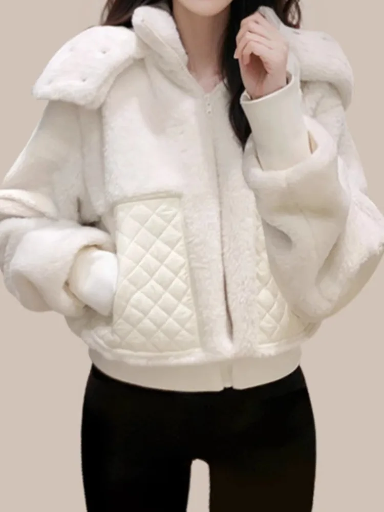 UCXQ модная хлопковая куртка темпераментная повседневная верхняя одежда на молнии