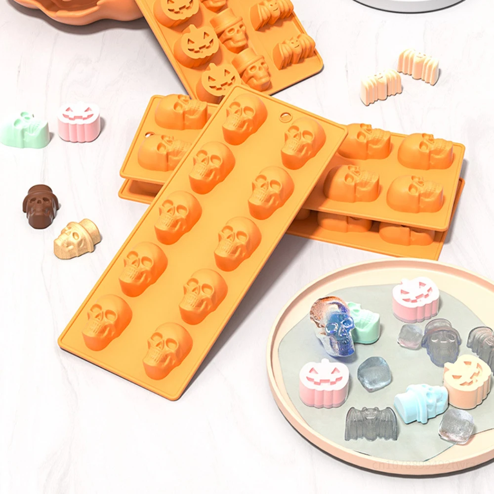 Подставка для торта на Хэллоуин антипригарная в форме черепа тыквы шоколадные