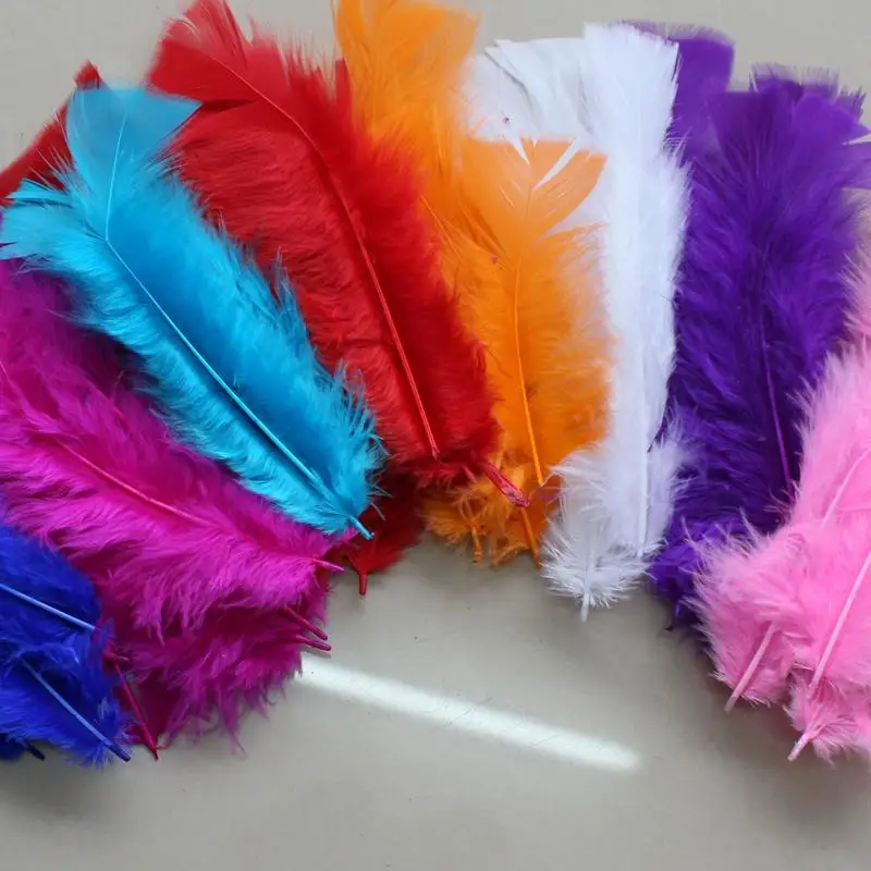 

Veren! Перья! Перья! 200 шт./лот 8-13 см турецкие перья разноцветные турецкие Т-образные перья, перья для поделок,