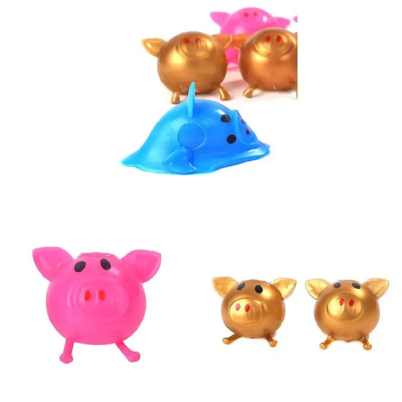 

Solid Color Pig Anti Stress Water Ball Decompression Toy Flexible Soft Cute Gift