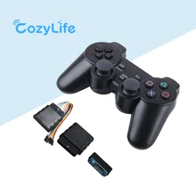 Brand New Wireless Game Controller 2.4G for PS2 Console Dual Shock Double Vibration Black Remote Gamepad for Sony Playstation 2