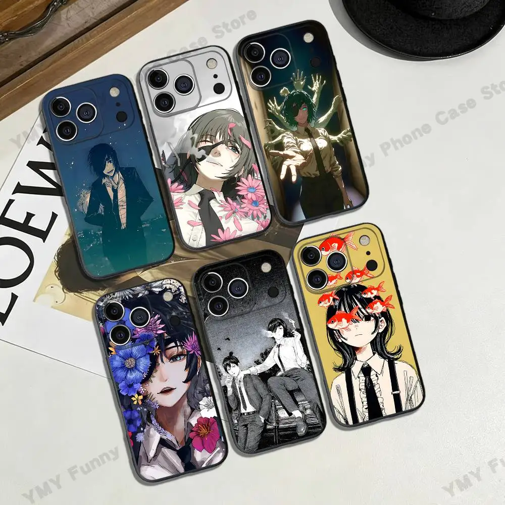 Фото Чехол для телефона Himeno C-Chainsaw M-Man, черный, совместимый с iPhone 17, 16, 15, 14, 13, 12, 11 Pro Max Plus XS XR №1
