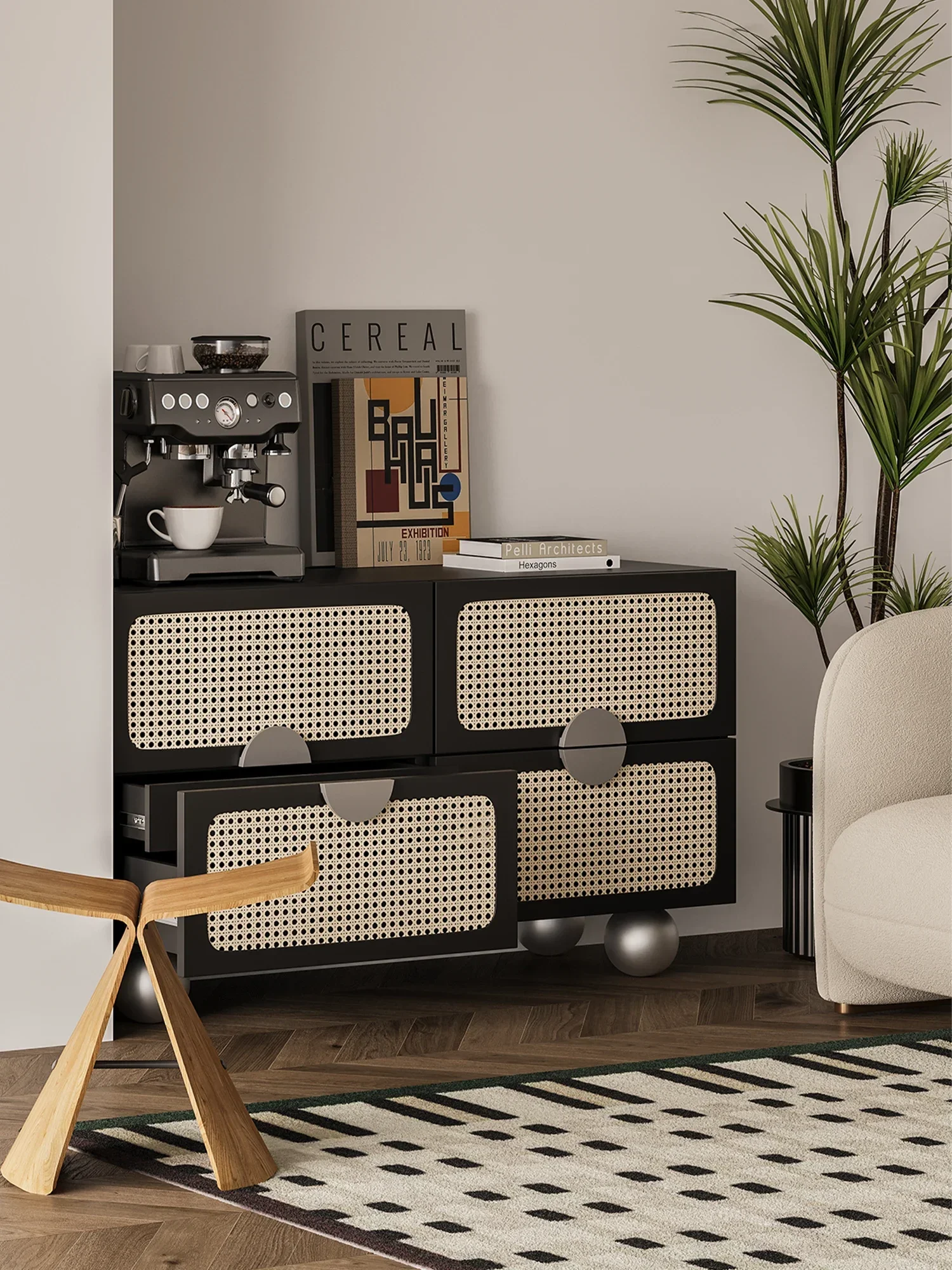 Подвижный шкаф-ведро для гостиной и спальни современный дизайн