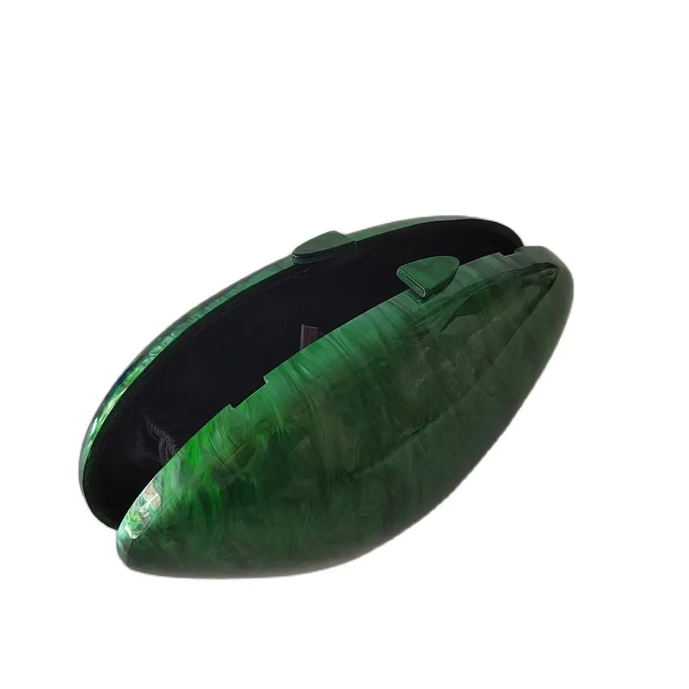 Abendtaschen Овальный эллипс форма Жемчуг белый зеленый абрикосовый розовый красный