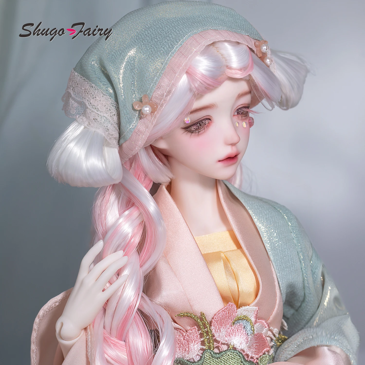 Фото Кукла BJD ShugaFairy 1/4 Elaina C Fullset Eastern Song Beizi Summer Fairy с изогнутыми улыбающимися глазами, голова из смолы, шарнирная, на заказ №4