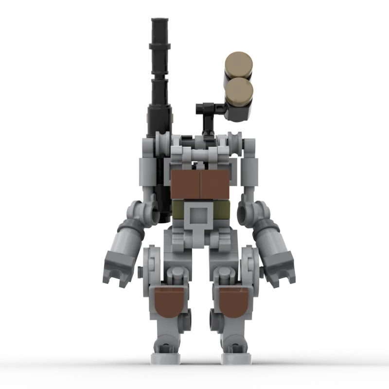 MOC Mobile костюм для девочки Женский робот модель Модульные строительные блоки