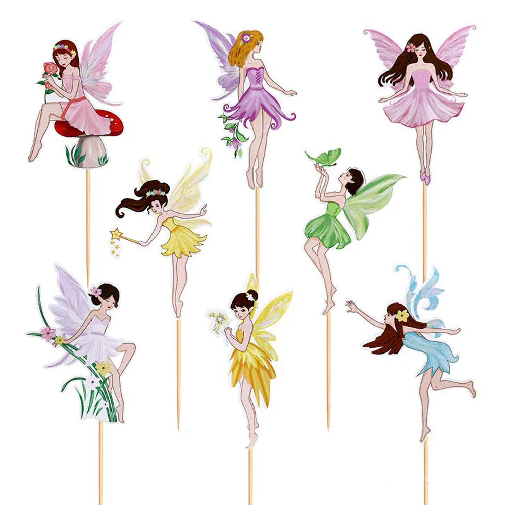

Картонные фигурки для торта "Фея", 8 шт.