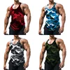 Camouflage Summer Fitness Tank Top Men Bodybuilding New Gyms Clothing Fitness Men Shirt Slim Fit Vests Mesh Singlets Muscle Tops 2
