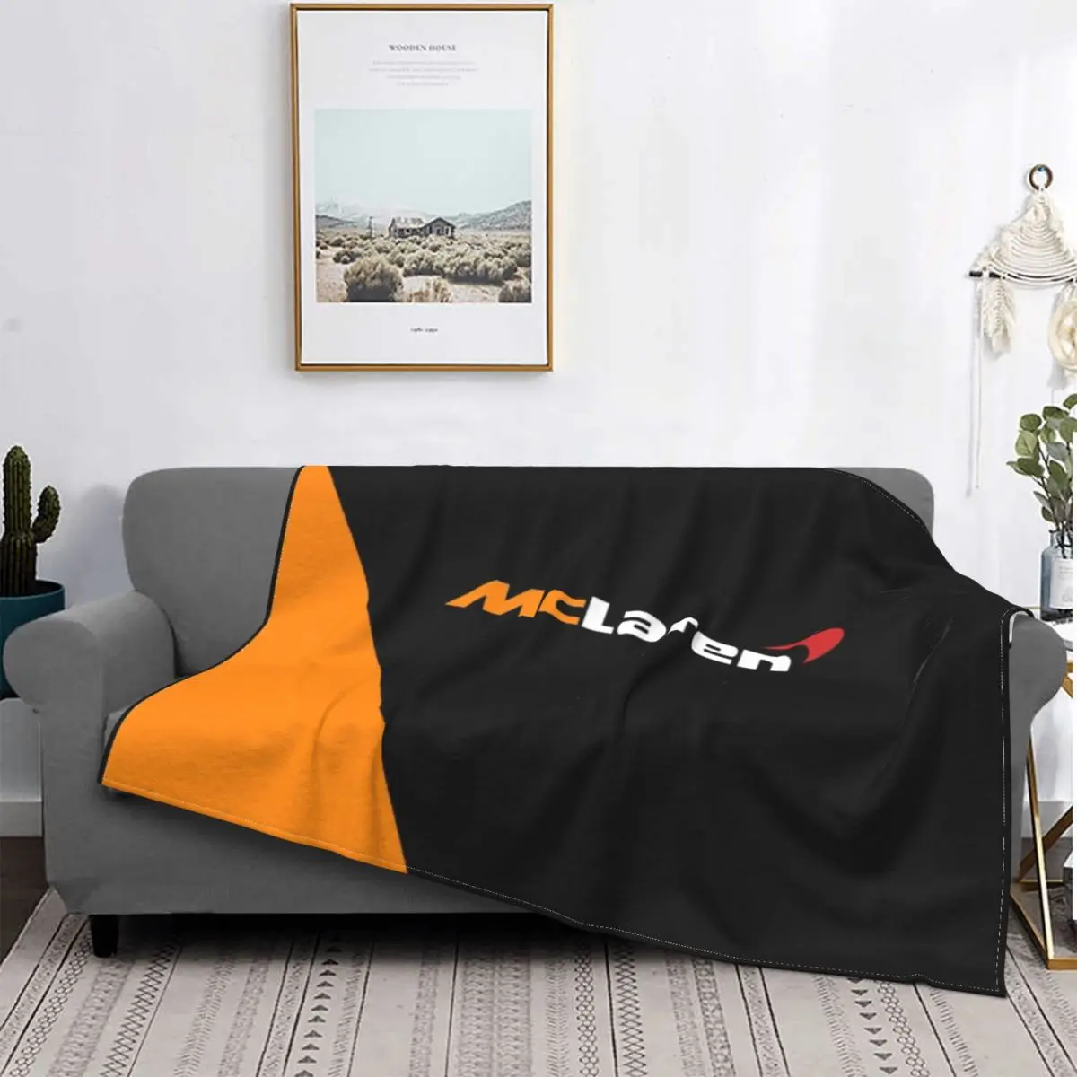 

Mclaren Formula One F1 Logo Flannel Fleece Throw Blanket Warm Blankets Cotton Quilt Home Sofa Bedroom Bedding Throws Child