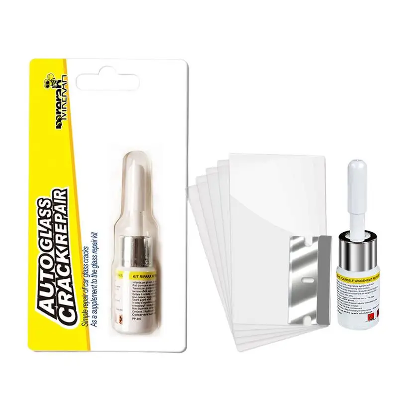 

DIY Car Windshield Repair Kit Tools Auto Glass Windscreen Repair Set Give Door Handle Protective Decorative Stickers