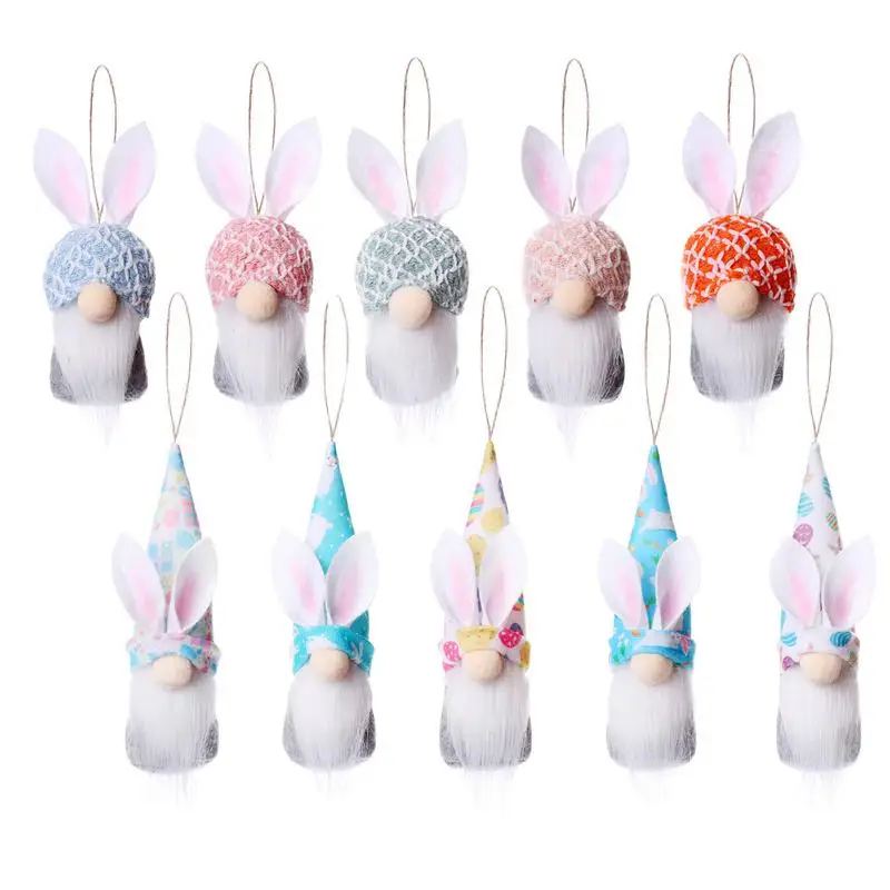 

Faceless Gnomes Faceless Rabbit Gnome Plush 10 Pcs Bunny Gnome Easter Decorations Elf Doll Swedish Tomte Stuffed Gnome Plush