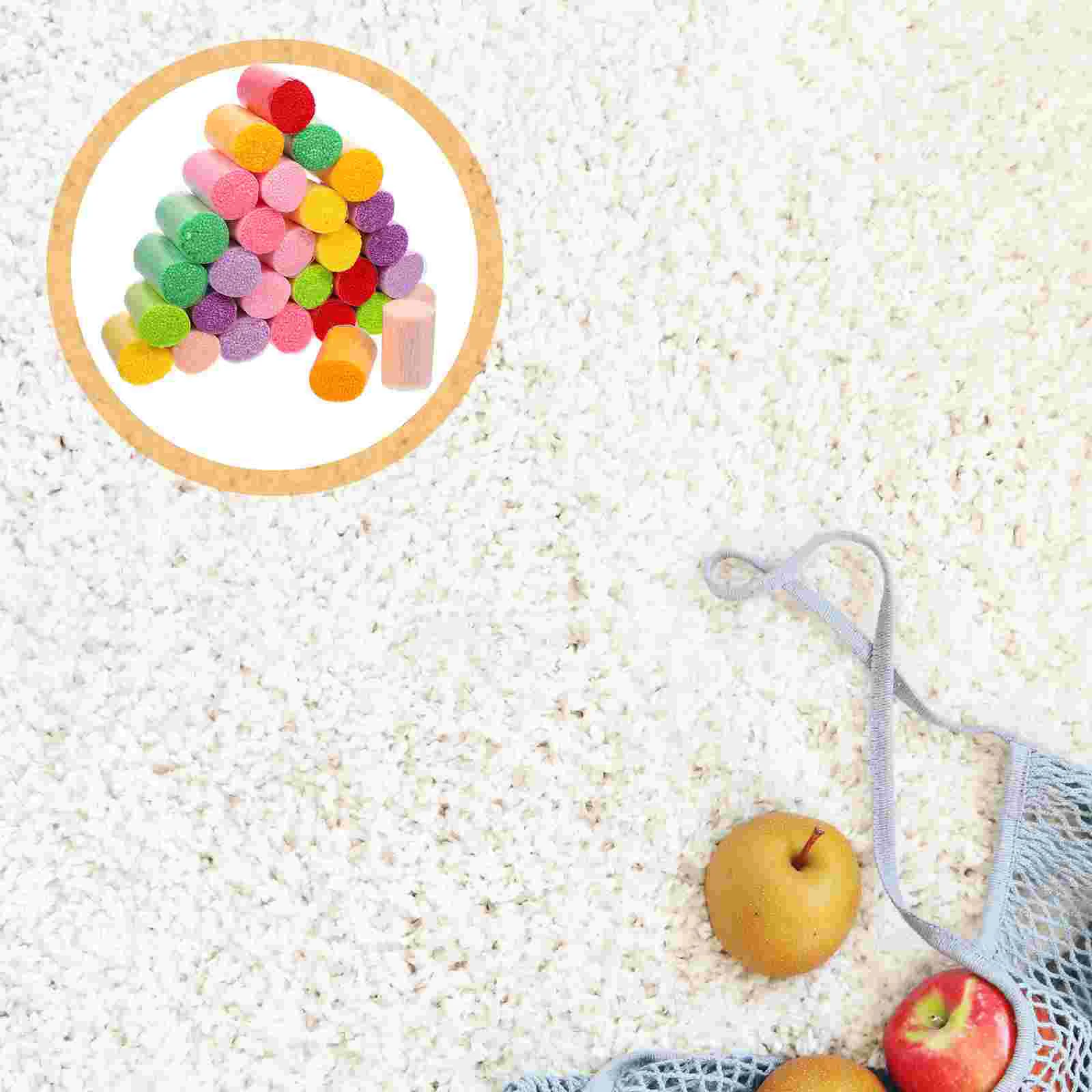 

30 Pcs Segment Embroidery Yarn Knitting Kits Kids Hook Kit Pendant Knitting Wool Acrylic Craft Yarn DIY Hook Projects Child