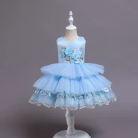 new childrens princess dress mesh skirt kids show dress cake tutu skirt christmas birthday party clothing